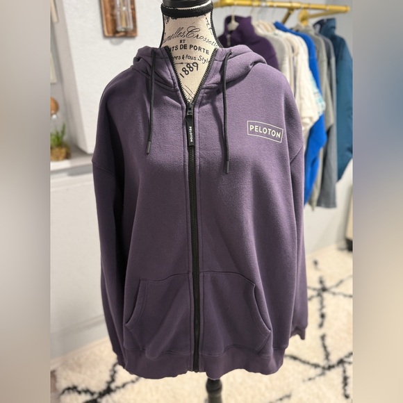 Peloton Tops - Peloton Purple Zip Up Hoodie XL Women’s Athleisure Sweatshirt